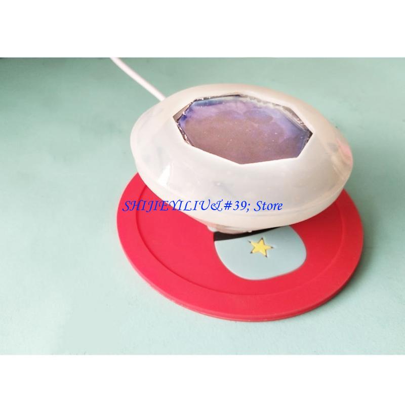 Heat Mat Resin Curing Silicone Molds - E21F Karikatür USB Kahve Isıtıcı Fincan