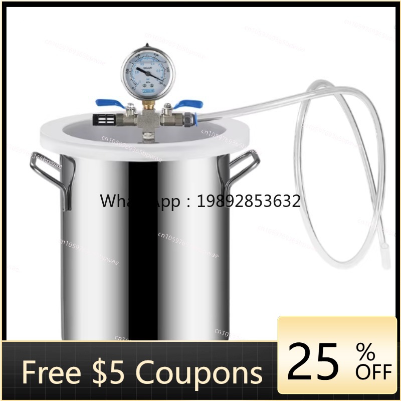 Vacuum Chamber Stainless Steel Acrylic Lid - Paslanmaz Çelik Gaz Giderme Odası Vakumlu
