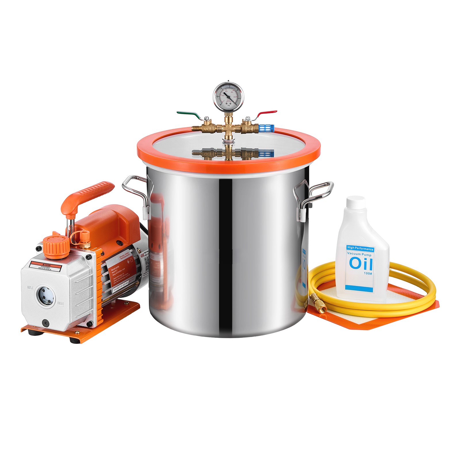 Vacuum Degassing Chamber 3 Gallon Pump - SucceBuy 3 Galon / 5 Galon