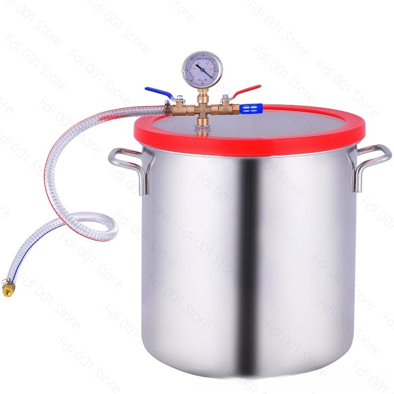 Vacuum Chamber Stainless Steel Acrylic Lid - 5 Galon 20L Paslanmaz Çelik Vakumlu