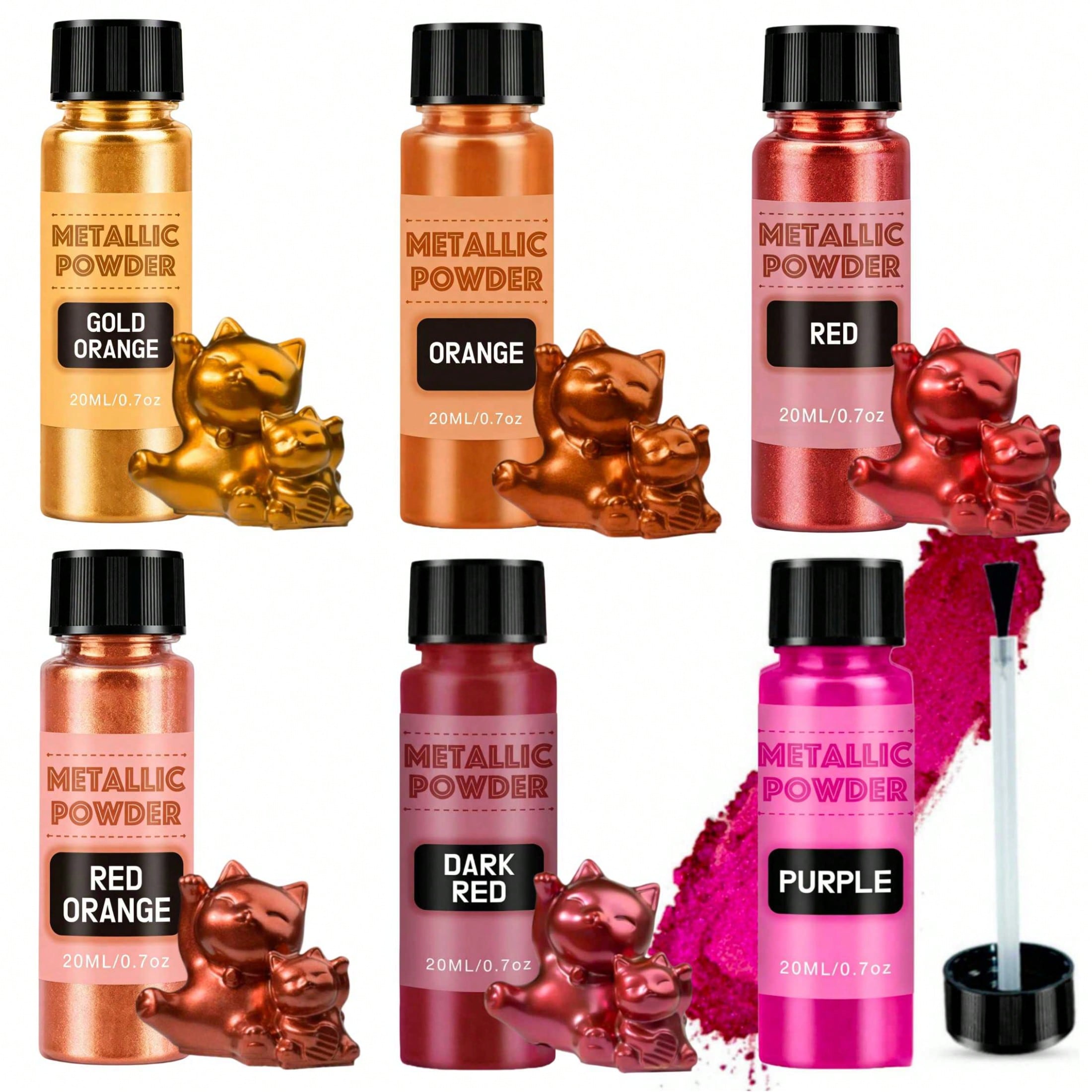 Mica Powder Pigment Metallic Color Epoxy - Renkli Tozlar, Metalik Dokulu Tozlar, Epoksi