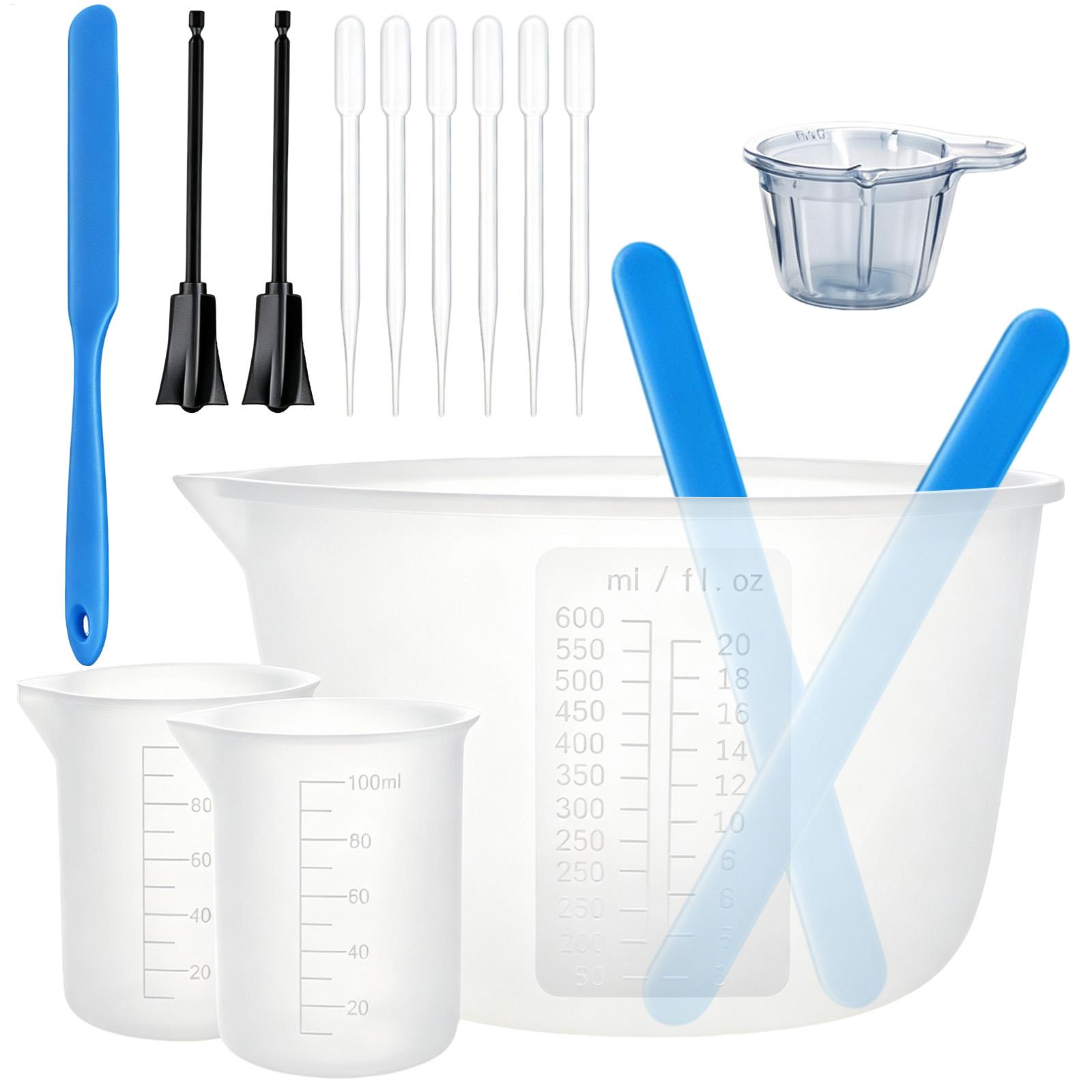 Reçine Ölçüm Kapları ve Pipetl - Resin Mixing Cups Silicone Reusable Graduated incelemesi ve fiyatı