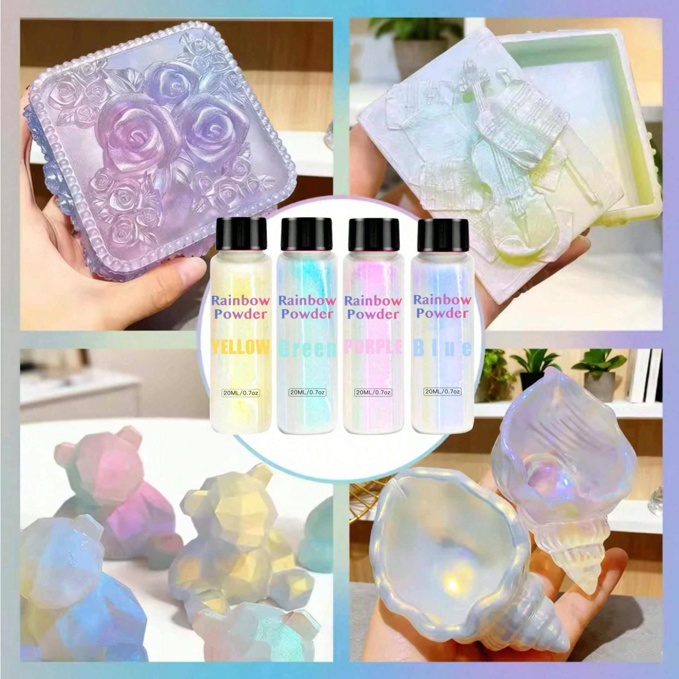 6 adet/1 adet, 20 ml'lik gökku - Mica Powder Pigment Metallic Color Epoxy incelemesi ve fiyatı