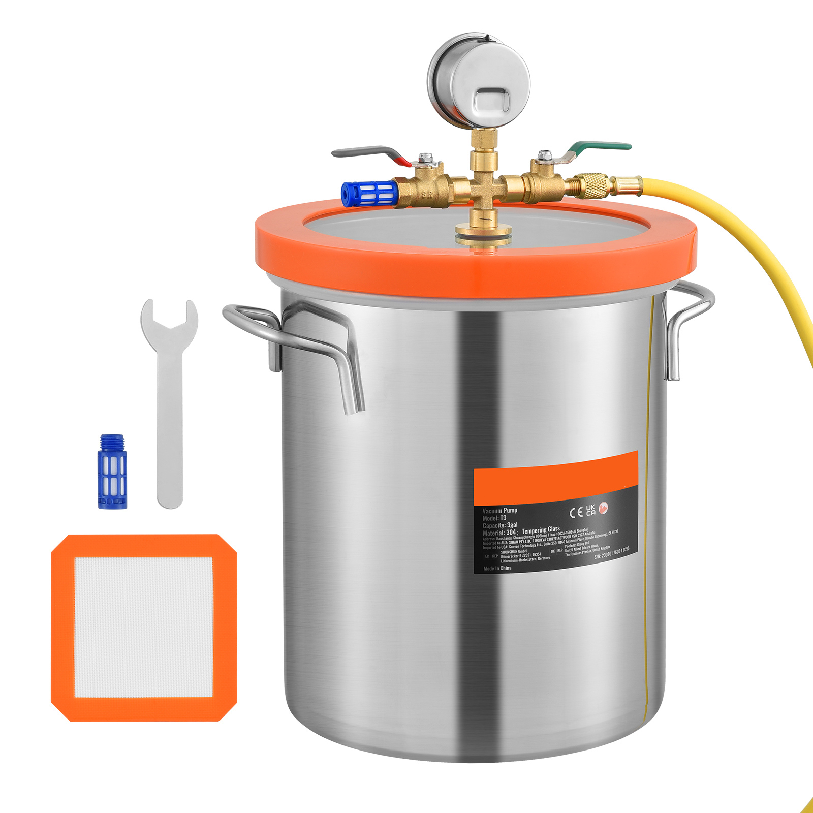 SucceBuy 3 Galon / 5 Galon Vak - Vacuum Degassing Chamber 3 Gallon Pump incelemesi ve fiyatı