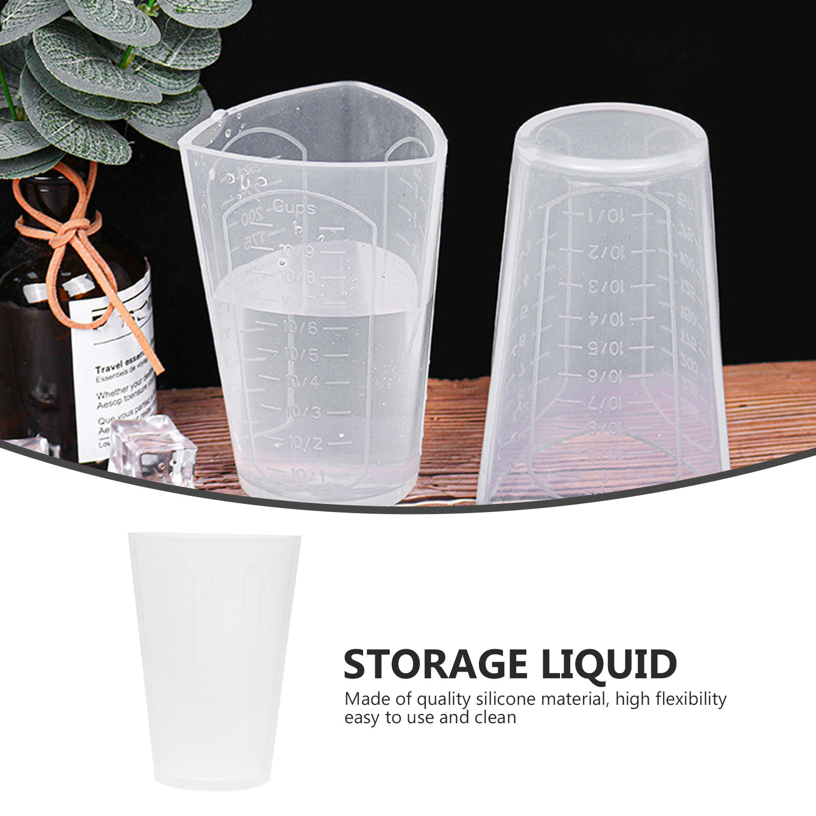 Silikon Ölçü Kabı, Üçgen Şekil - Resin Mixing Cups Silicone Reusable Graduated incelemesi ve fiyatı