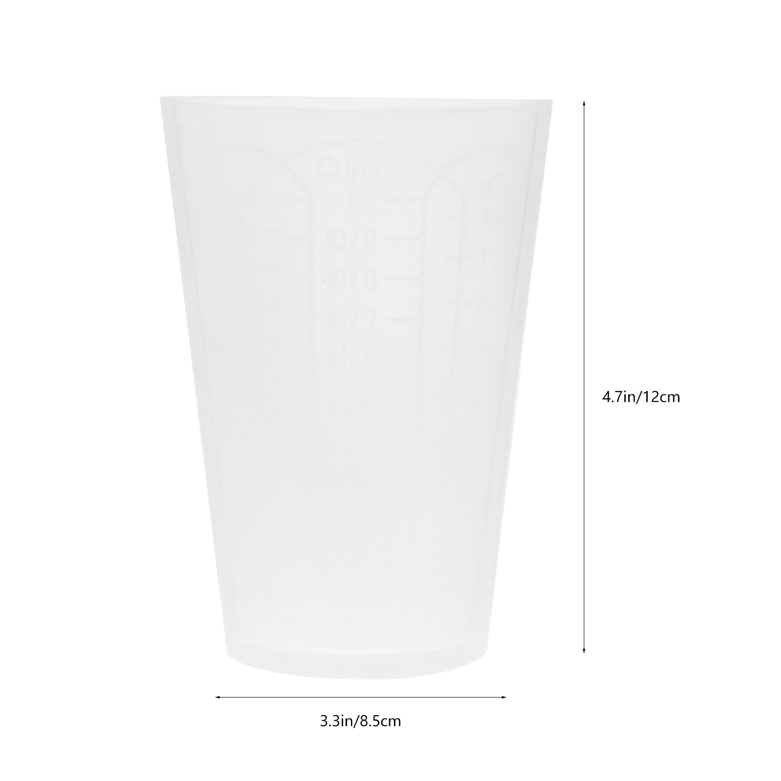 Silikon Ölçü Kabı, Üçgen Şekil - Resin Mixing Cups Silicone Reusable Graduated incelemesi ve fiyatı