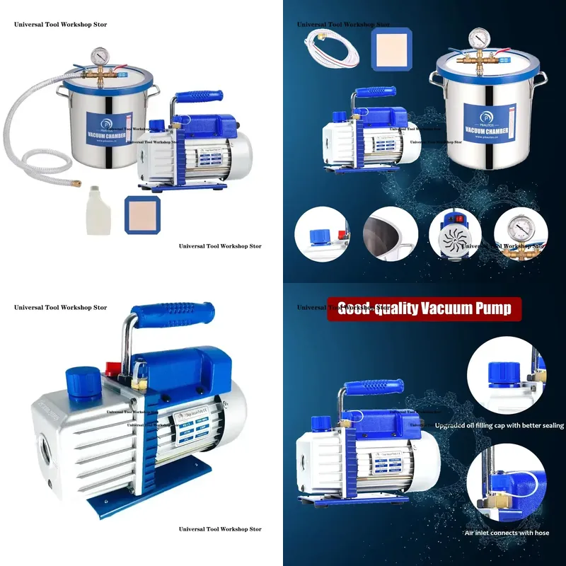 4CFM Vakum Pompası ve 3 Galon  - Vacuum Degassing Chamber 3 Gallon Pump incelemesi ve fiyatı