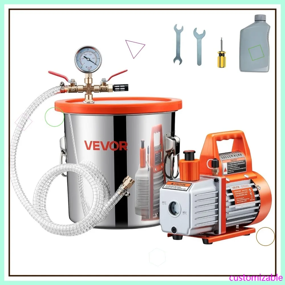 3 Galon Vakum Odası Kiti, Pomp - Vacuum Degassing Chamber 3 Gallon Pump incelemesi ve fiyatı