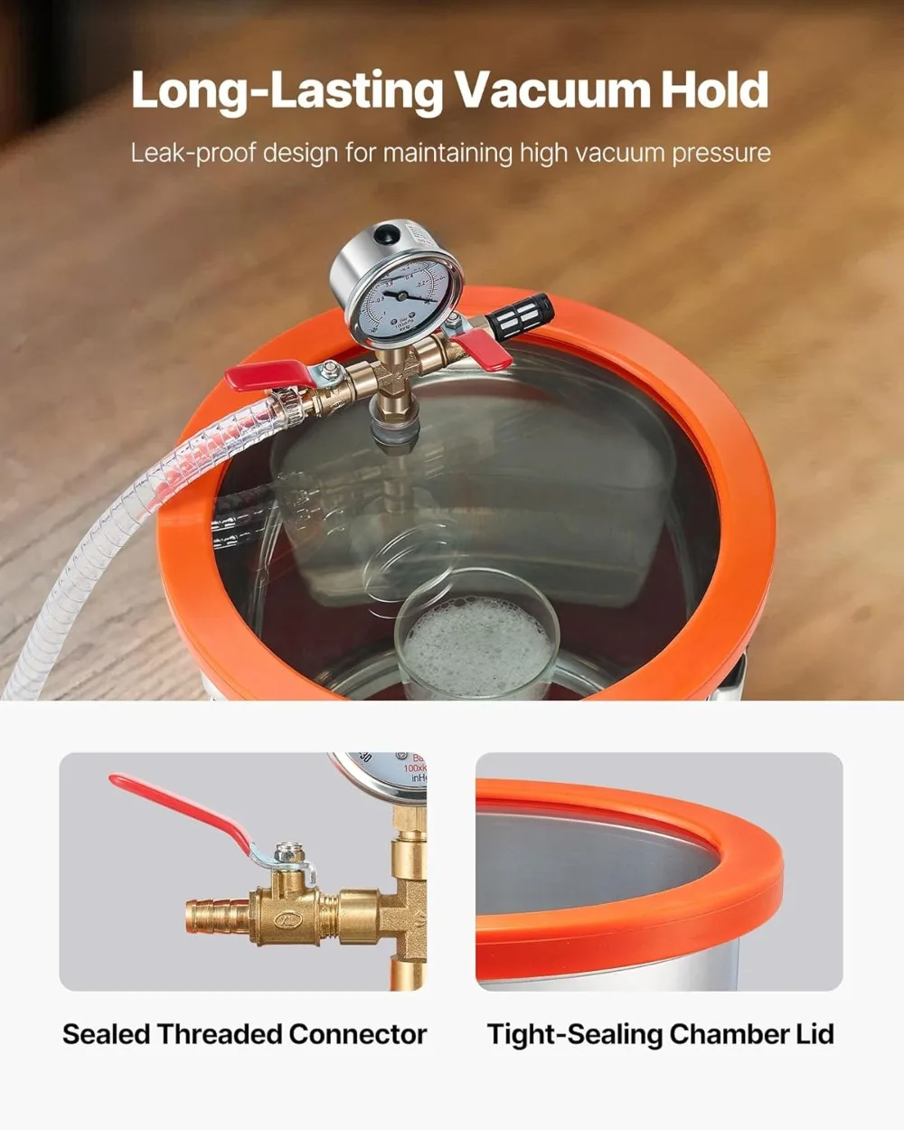 3 Galon Vakum Odası Kiti, Pomp - Vacuum Degassing Chamber 3 Gallon Pump incelemesi ve fiyatı