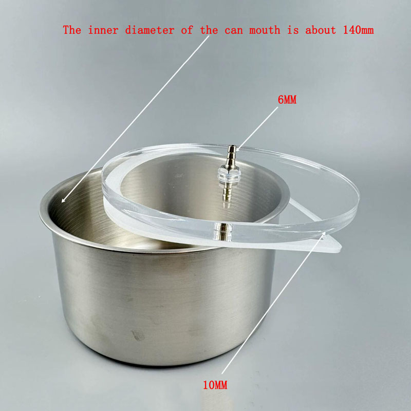 1.1L Vakumlu Gaz Giderme Odası - Vacuum Chamber Stainless Steel Acrylic Lid incelemesi ve fiyatı