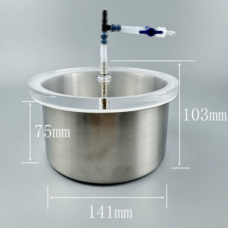1.1L Vakumlu Gaz Giderme Odası - Vacuum Chamber Stainless Steel Acrylic Lid incelemesi ve fiyatı