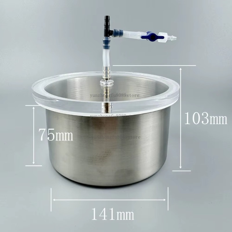 1 Litrelik Vakumlu Gaz Giderme - Vacuum Chamber Stainless Steel Acrylic Lid incelemesi ve fiyatı