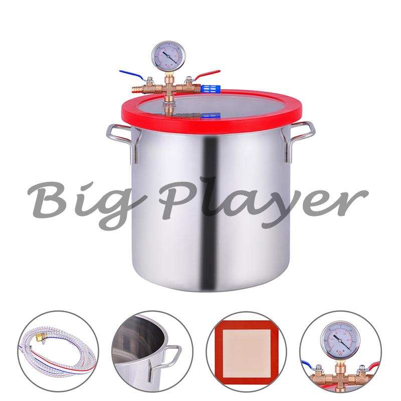 5 Galon 20L Paslanmaz Çelik Va - Vacuum Chamber Stainless Steel Acrylic Lid incelemesi ve fiyatı