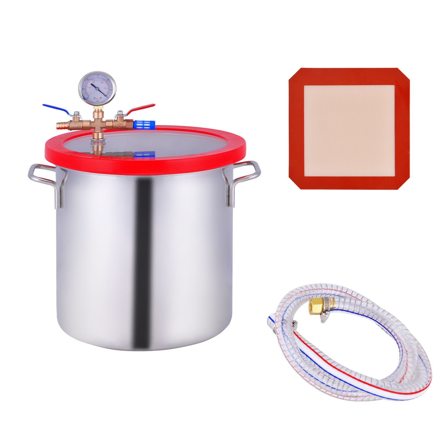 12L 3 Galon Vakumlu Gaz Giderm - Vacuum Chamber Stainless Steel Acrylic Lid incelemesi ve fiyatı