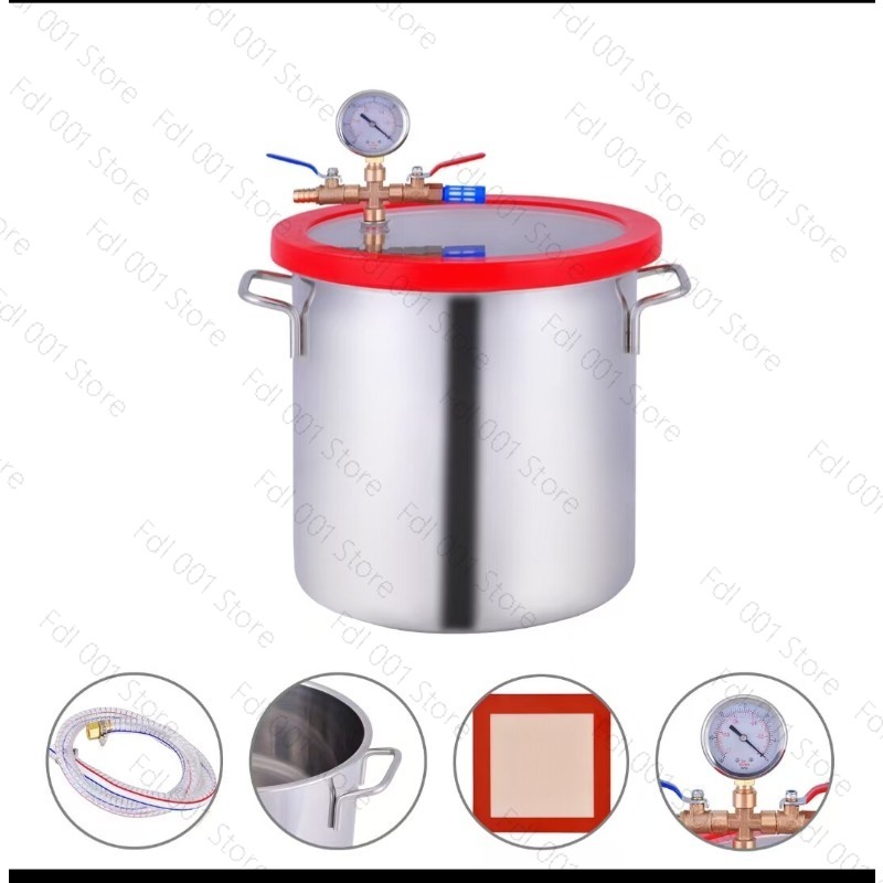 3 Galon 12L Paslanmaz Çelik Va - Vacuum Chamber Stainless Steel Acrylic Lid incelemesi ve fiyatı