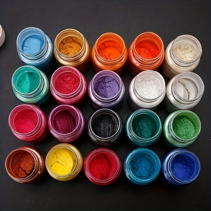 20 Renk, 20 ml'lik Paket, Epok - Mica Powder Pigment Metallic Color Epoxy incelemesi ve fiyatı