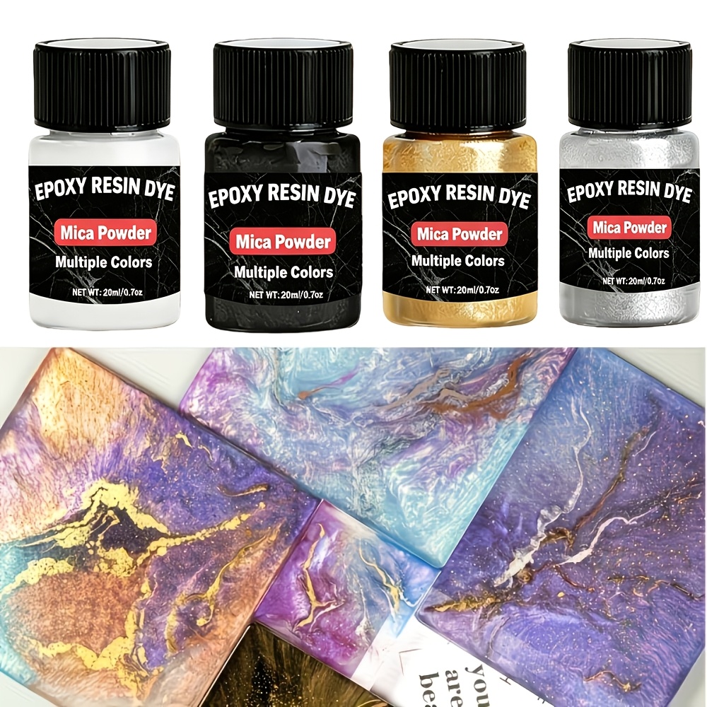 4 Renkli Mika Tozu, Epoksi Reç - Mica Powder Pigment Metallic Color Epoxy incelemesi ve fiyatı