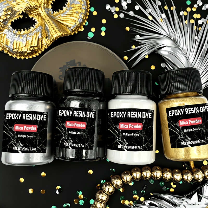 4 Renkli Mika Tozu, Epoksi Reç - Mica Powder Pigment Metallic Color Epoxy incelemesi ve fiyatı